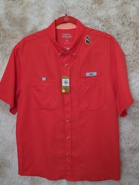 Field & Stream Men’s Red Short-Sleeve Button-Up Shirt